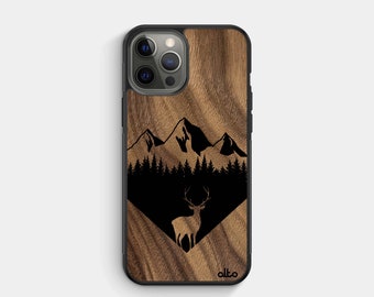 BackCountry - Real Wood iPhone Case - iPhone 15 Pro, 14, 13 - Samsung Galaxy S24,S23, S21FE- Google Pixel 8,7a- MadeinCanada Alto Collective