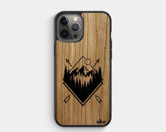 EXPLORE - Real Wood iPhone Case- iPhone 15 Pro, 14, 13- Samsung Galaxy S24, S23, S21FE - Google Pixel 8, 7a - Made in Canada Alto Collective