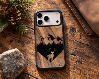 BackCountry Real Wood Phone Case | iPhone 18 17 16 | Samsung Galaxy S26 S25 S24FE | Google Pixel 11 Pro XL 10 9a | Made in Canada