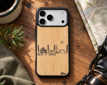 Van Life Real Wood Phone Case | iPhone 18 17 16 | Samsung Galaxy S26 S25 S24FE | Google Pixel 11 Pro XL 10 9a | Made in Canada