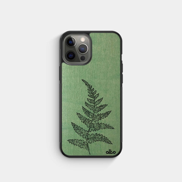 FERN - Real Wood iPhone Case- iPhone 15 Pro, 14, 13 - Samsung Galaxy S24, S23, S21FE - Google Pixel 8, 7a, -Made in Canada  Alto Collective