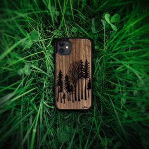FOREST Real Wood iPhone Case iPhone 15 Pro, 14, 13 Samsung Galaxy S24, S23, S21FE Google Pixel 8, 7a-Made in Canada Alto Collective image 3