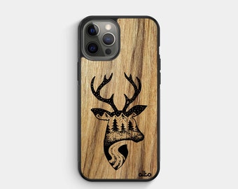 TRAVERSE - Étui iPhone en bois véritable - iPhone 15 Pro, 14, 13- Samsung Galaxy S24, S23,S21FE- Google Pixel 8, 7a -Fabriqué au Canada Alto Collective