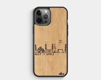 VAN LIFE - Real Wood iPhone Case - iPhone 15 Pro, 14, 13- Samsung Galaxy S24, S23,S21FE -Google Pixel 8, 7a - Made in Canada Alto Collective