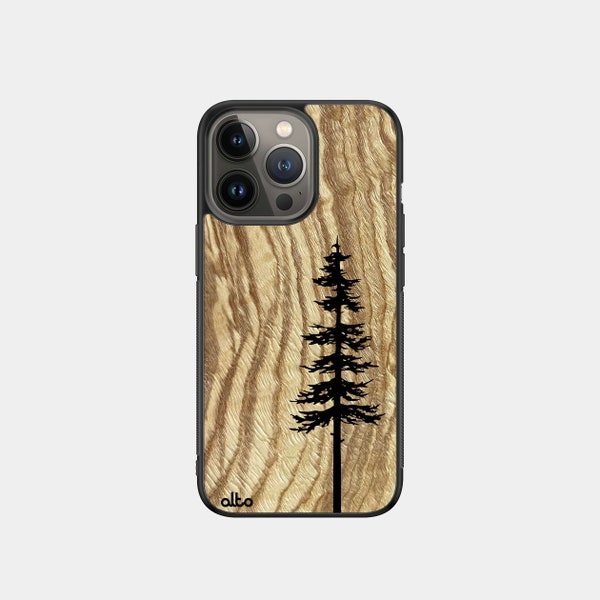 CYPRESS - Real Wood iPhone Case - iPhone 15 Pro, 14, 13- Samsung Galaxy S24, S23, S21FE- Google Pixel 8,7, 6a-Made in Canada Alto Collective