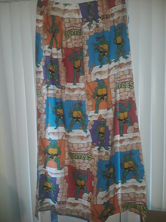 Teenage Mutant Ninja Turtle Window Curtain Vintage 1988 Mirage Etsy