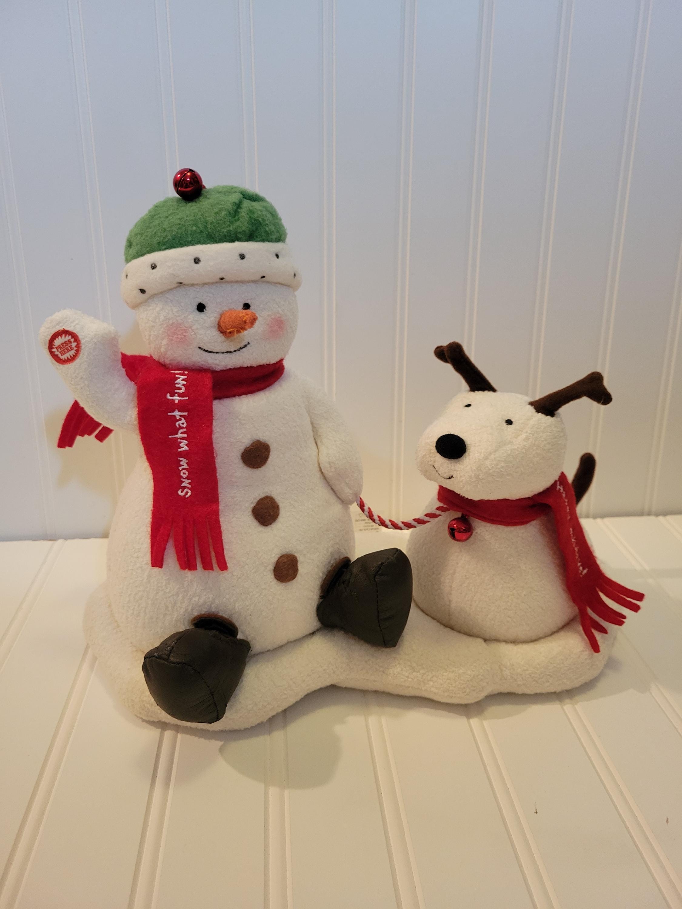 Hallmark Singing Snowman W/dog 