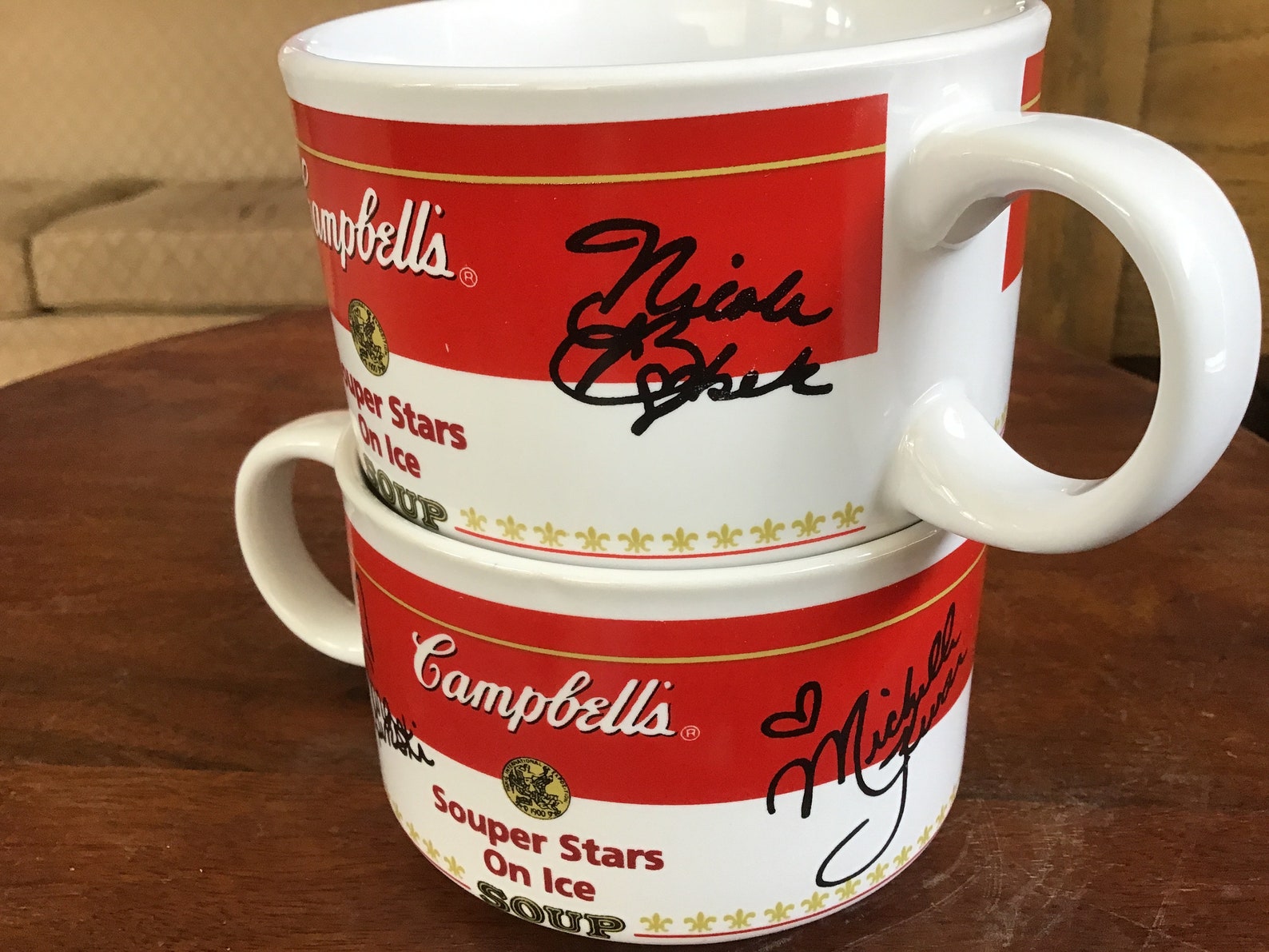 Two Collectible Womens Olympic Campbells Soup Mugs Souper Etsy