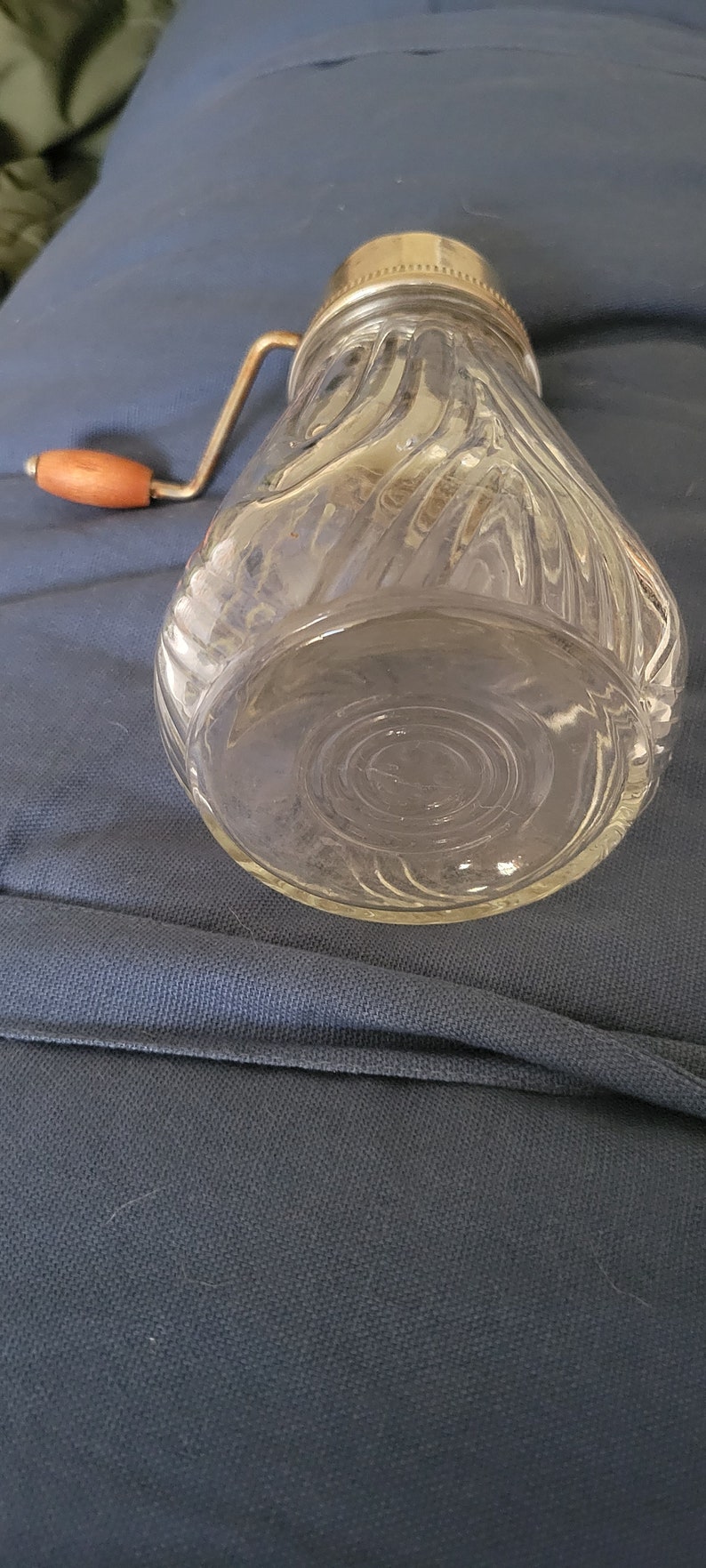 Vintage 1950's Glass Nut Grinder Etsy