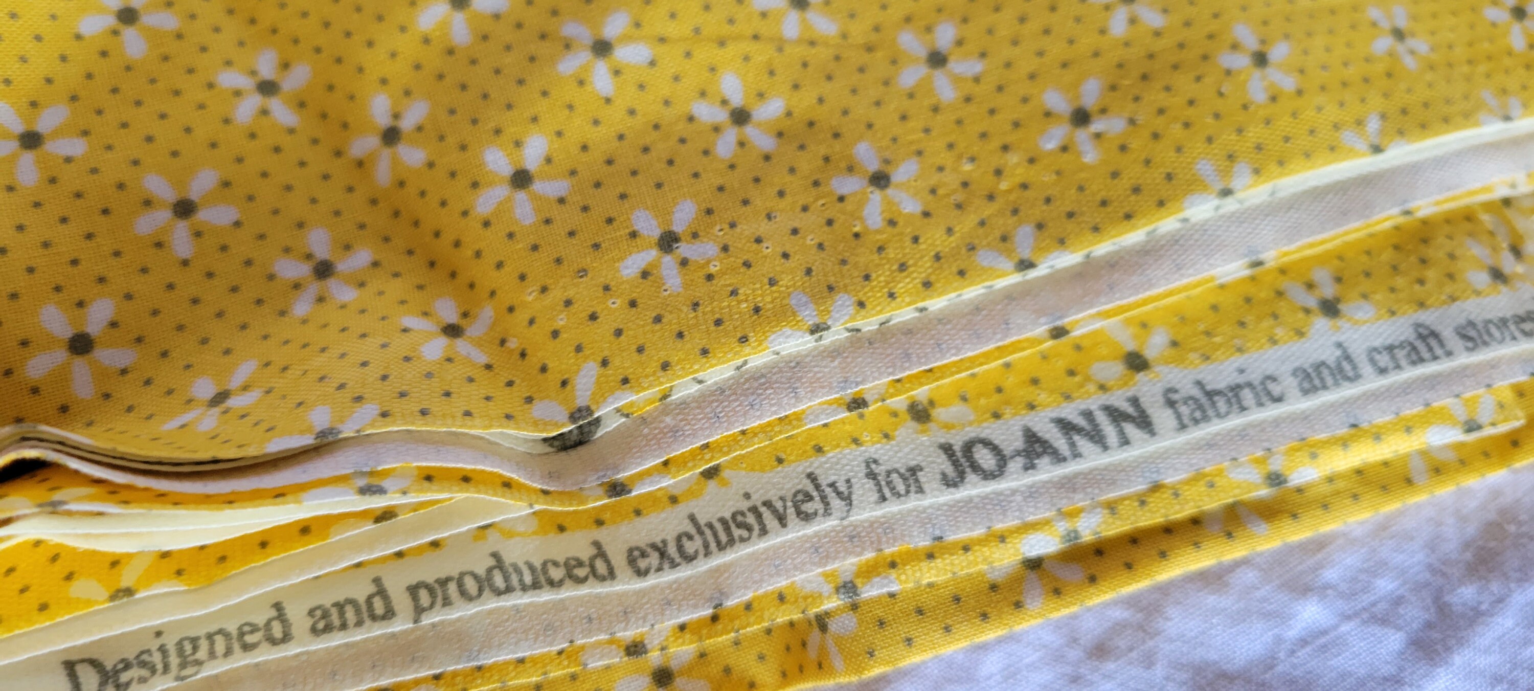 Yellow and Gray Country Floral Cotton Fabric, Joann Etsy