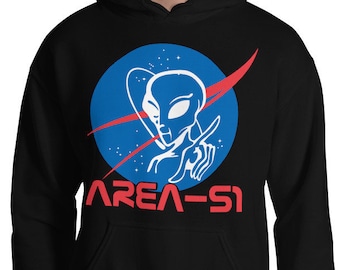 Area 51 Alien Hoodie - Unisex Outerwear