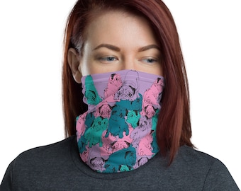 Face Mask Neck Gaiter Pugs