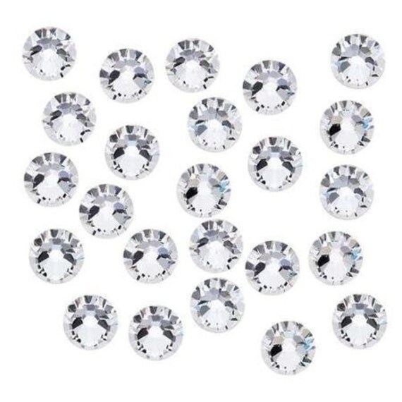 IHC Austrian Crystal Flatback Rhinestones – Purple Velvet 9ss 2.5mm – 144 Pcs Round Transparent