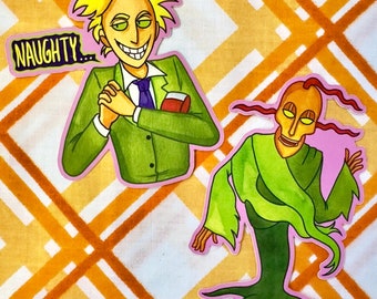 Freaky Fred & Ramses Stickers 3.5" | Courage