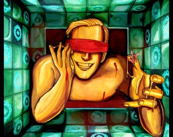 Gushing Gold Print - 8.5x8.5"