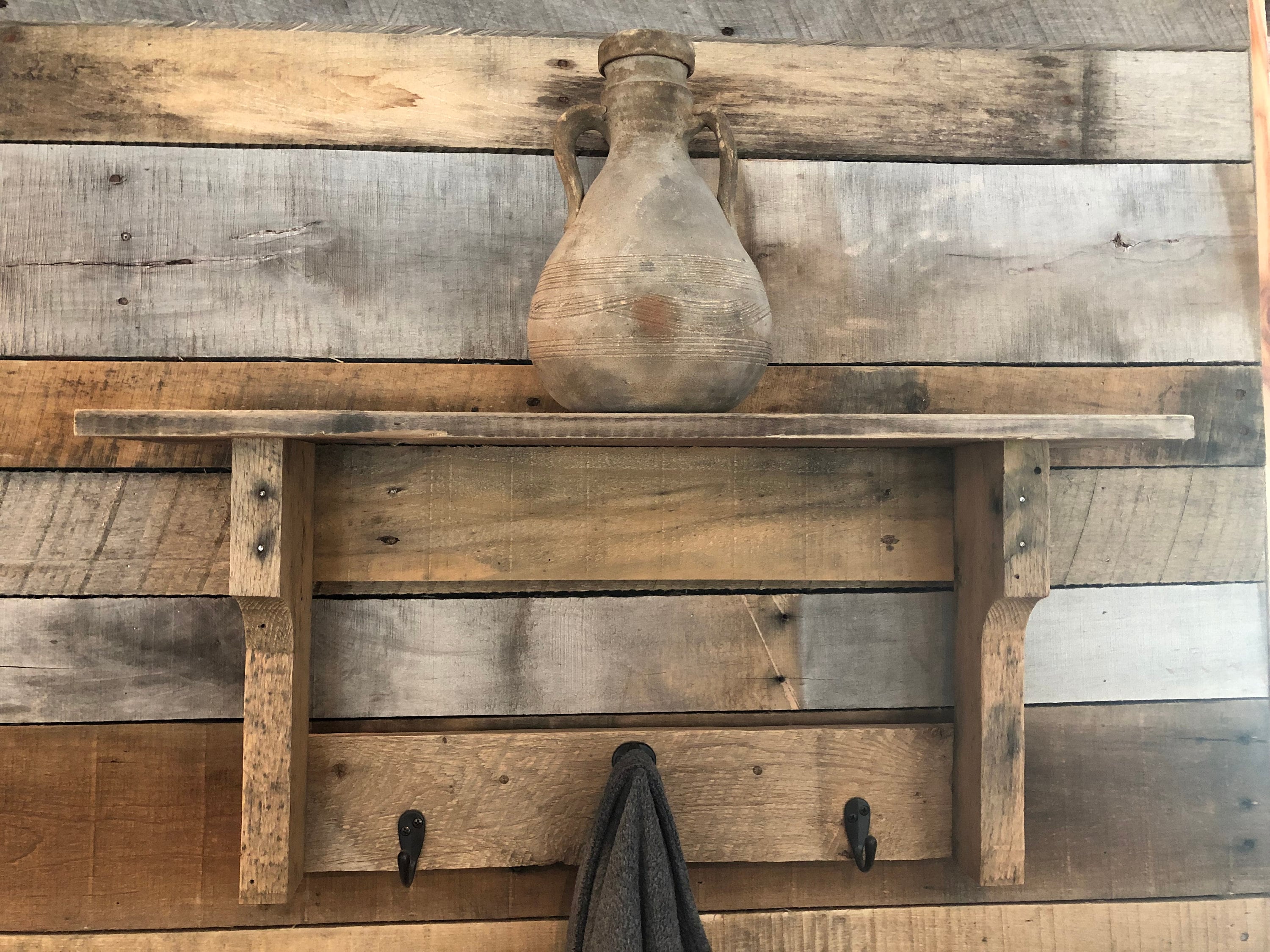 Reclaimed/pallet Wood Wall Decor Hanging Knick Knack Shelf Etsy