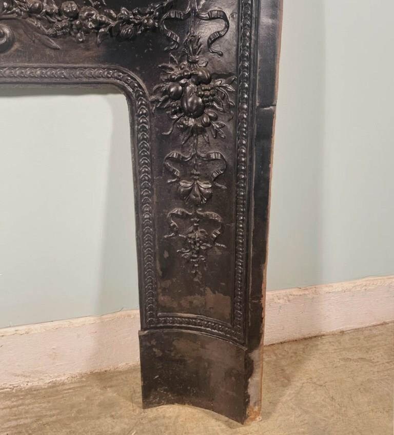 Antique French Cast Iron Fireplace Insert/ Surround/ - Etsy Singapore