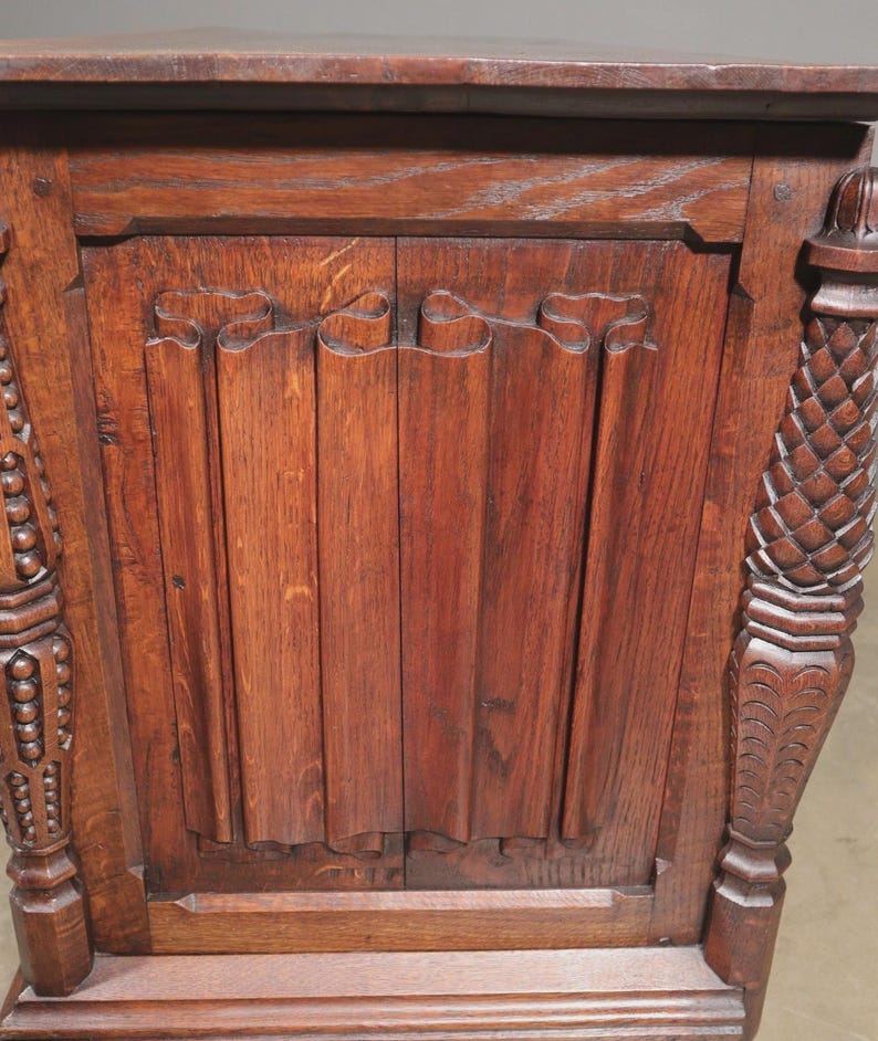 Antique French Gothic Chest/Trunk - Thumbnail 5