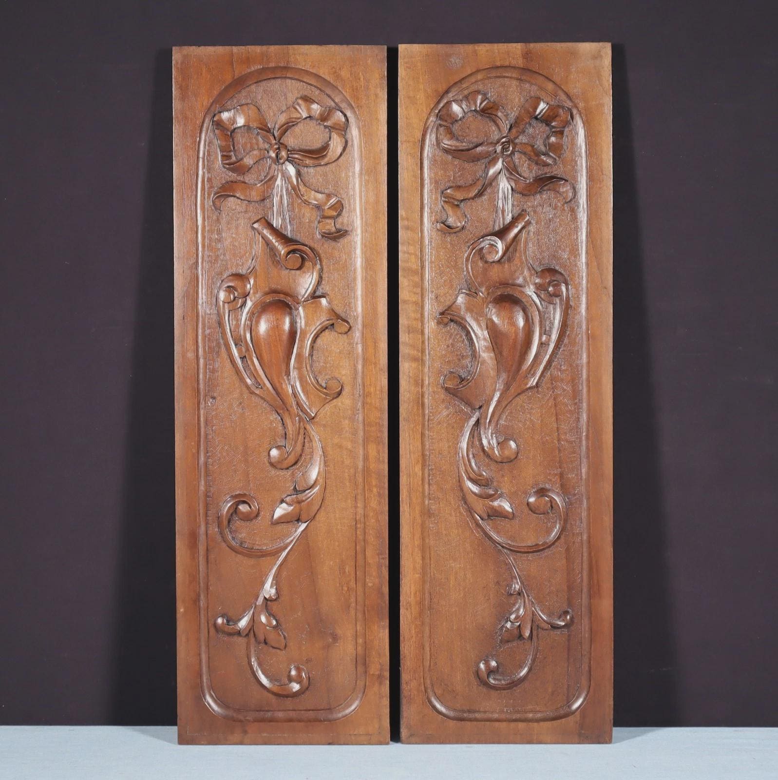 Antique French Carved Wood Panels - Etsy