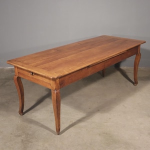 Antique French Provincial Farm Table/Desk/Dining Table in Solid Cherry Wood