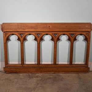 Large Antique French Gothic Solid Oak Wood Railing/paneling/wainscoting ...