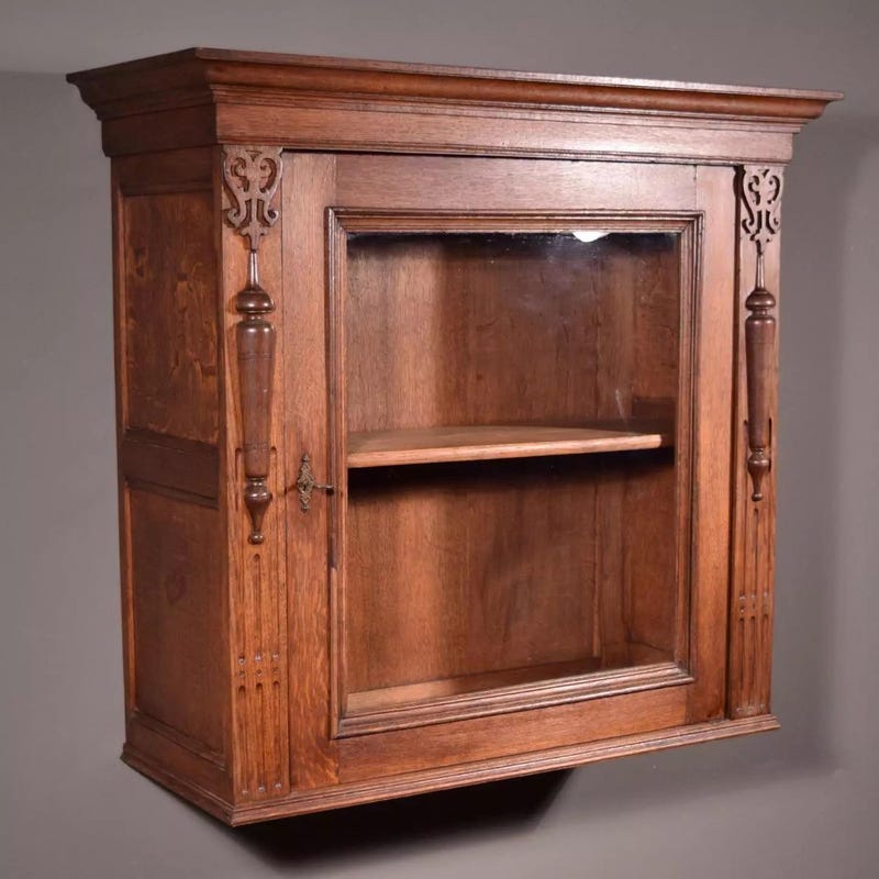 Antique Wall Cabinet - Etsy