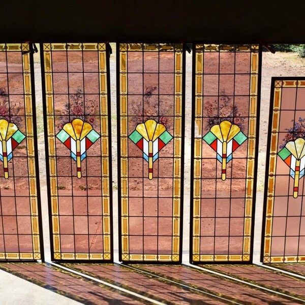 Leaded Glass Panel Etsy