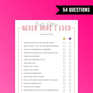 Never Have I Ever, Ever or Never, Valentines Day, Ladies Night, Fun Party Games, Girl Night Out, Fun Adult Games