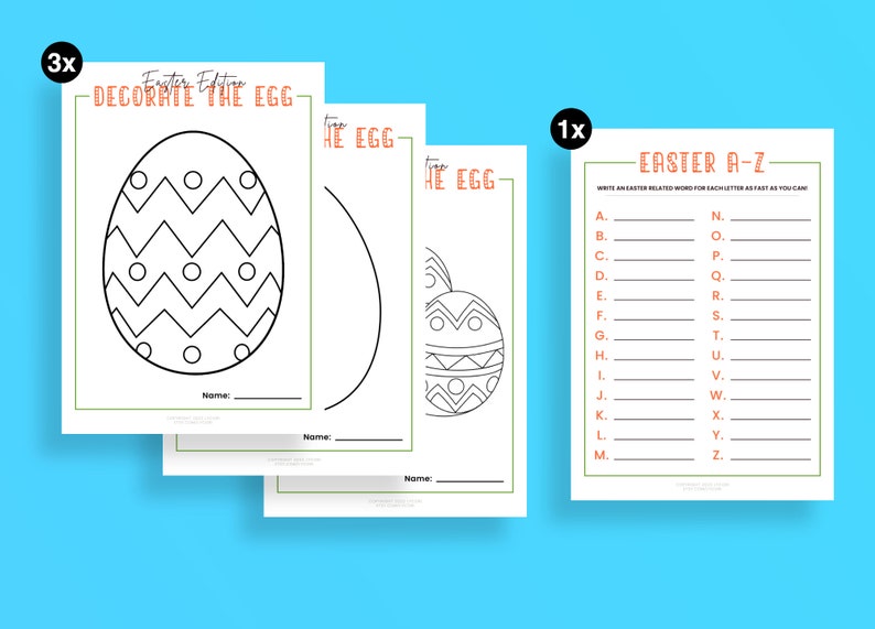Easter Games Bundle Printable | Easter Activities | Easter Party Games ...