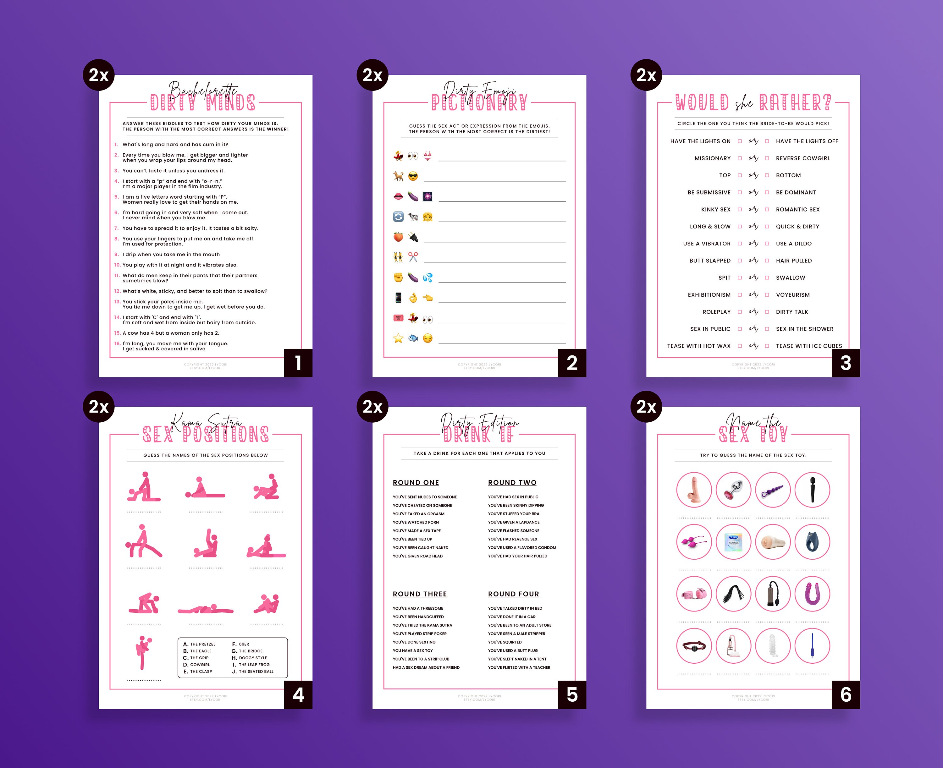 Bachelorette Party Twelve Pack Bachelorette Bundle Modern X Rated