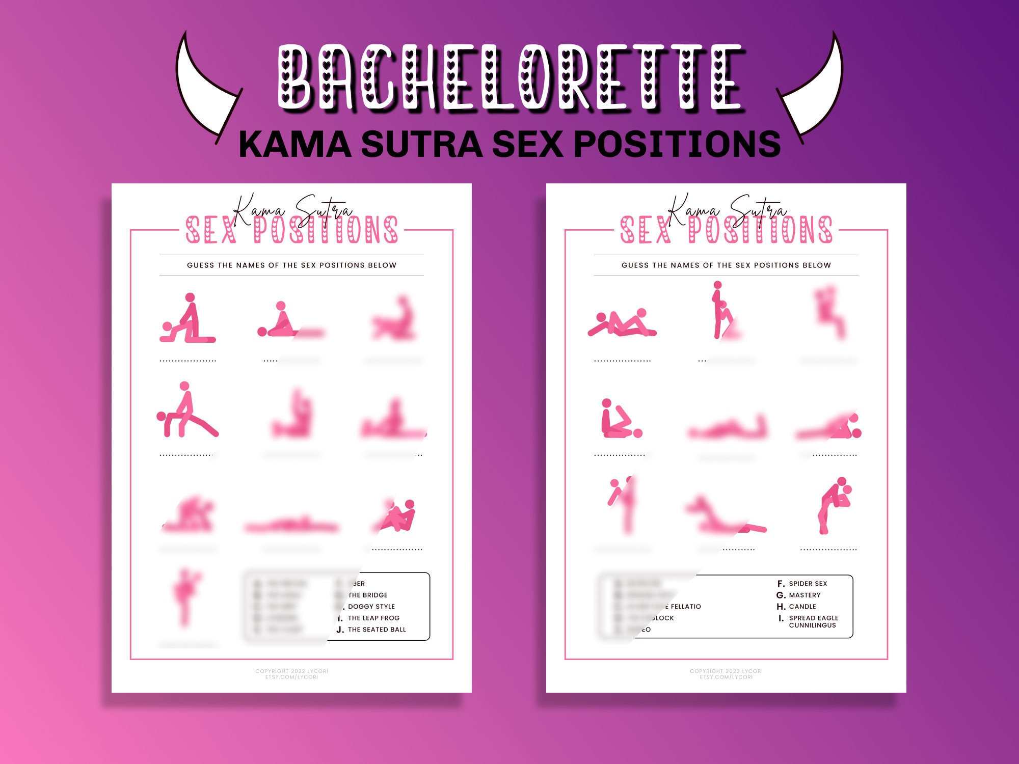 Position Kamasutra Format Pdf En Français Positions sexuelles du Kama Sutra Enterrement de Vie de - Etsy France