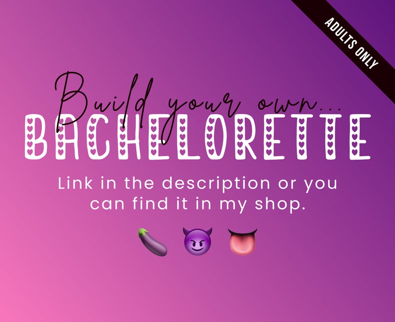 Name the Sex Toy Bachelorette Party Game Dirty Etsy