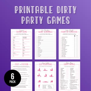 Bachelorette Party Six Pack | X Rated Bachelorette Games | Bachelorette Bundle | Hen Party | Adults Only | Instant Download