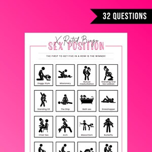 Sex Position Bingo Game Galentines Day Dirty Bachelorette Party Sex Position Bingo Game Galentines Day Dirty Bachelorette Party