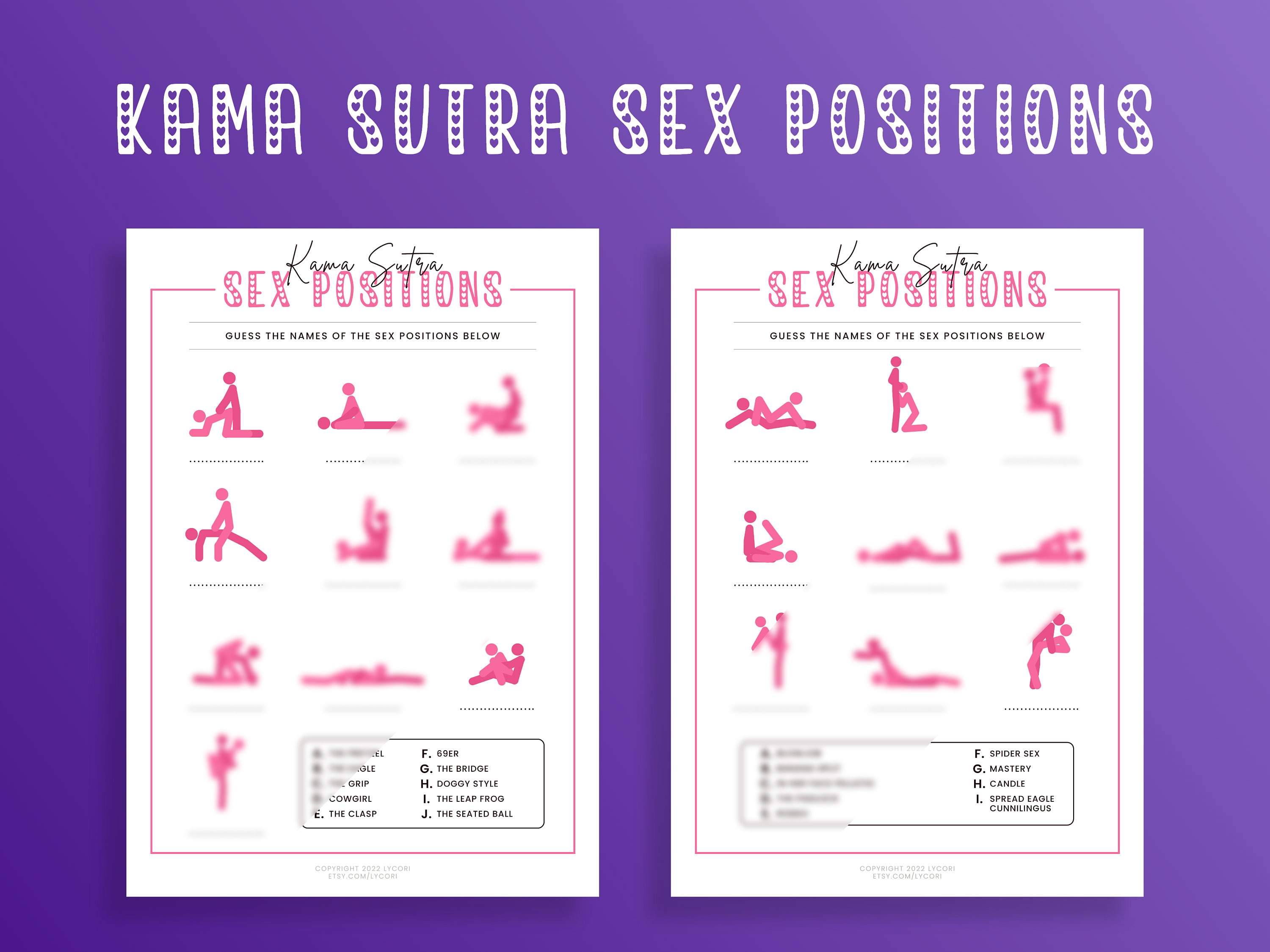 Kama Sutra Sex Positions Bachelorette Party Guess the photo