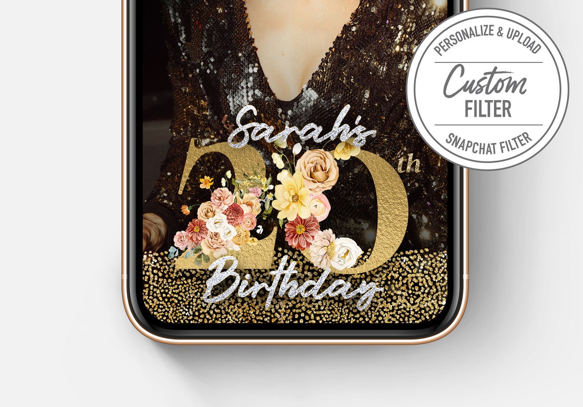 Birthday Snapchat Filter Birthday Snap Chat Filter Birthday Etsy