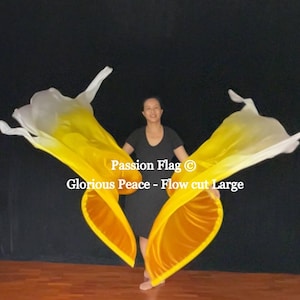 Glorious Peace - Artisan Silk Hand Painted Praise and Worship Flag and Banners