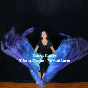 Take me Deeper - Artisan Silk Hand Dyed Praise and Worship Flag and Banners