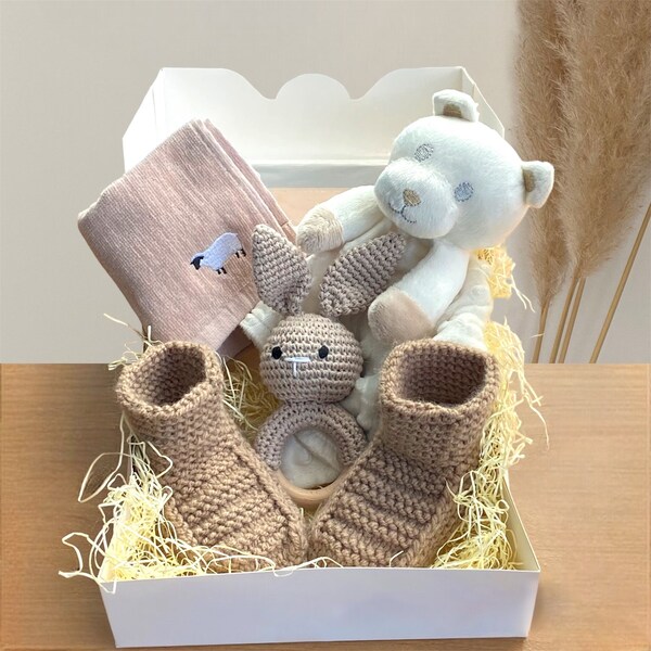 Coffret bébé, cadeau baby shower, coffret cadeau bébé, nouveau panier cadeau pour bébé, garçon ou fille, cadeau nouveau-né, cadeau grossesse, lot bébé neutre