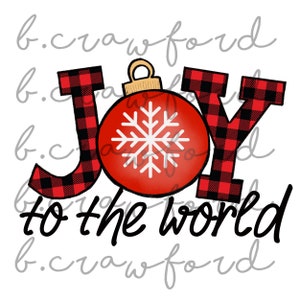 Joy to the World Sublimation Design - 300 DPI