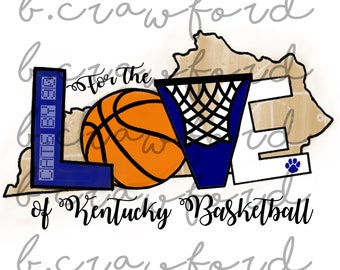 For the Love of the Kentucky Wildcats Sublimation