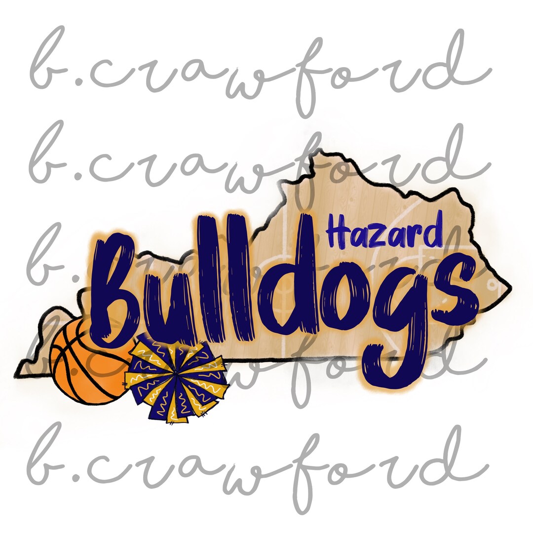 Hazard Bulldogs Kentucky Basketball Sublimation Design 300 Etsy