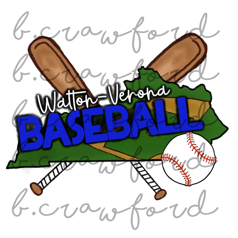 Waltonverona Bearcats Baseball Kentucky Sublimation Design Etsy New