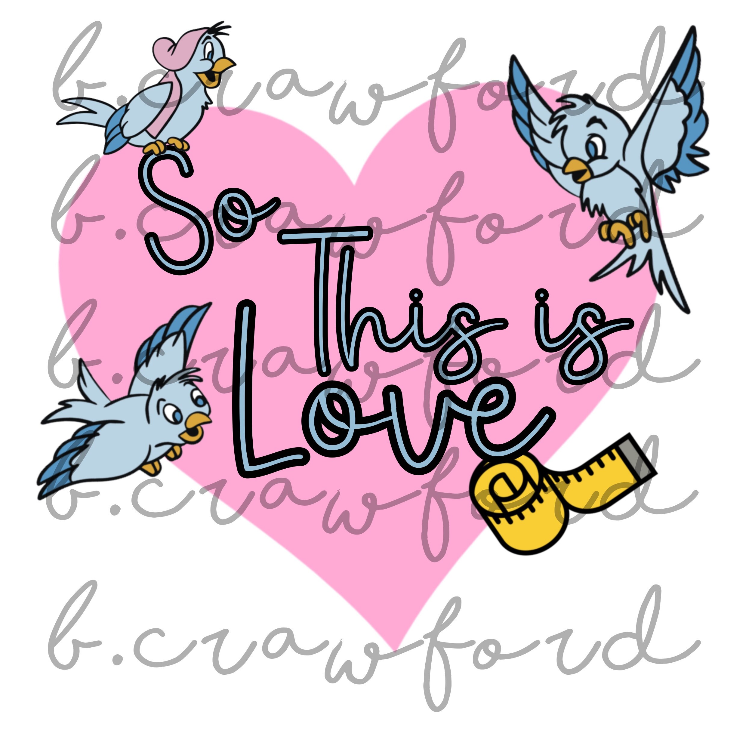 So This is Love Cinderella Sublimation Design 300 DPI | Etsy