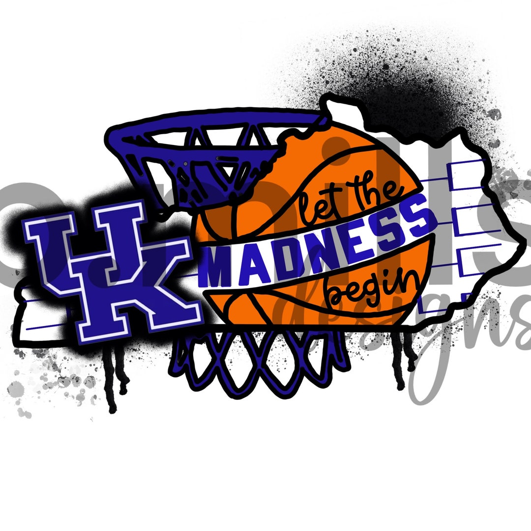 Kentucky State March Madness Sublimation Design 300 DPI Etsy