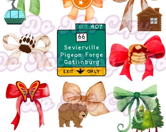 Take Me to the Smokies Bow Coquette Smoky Mountains Pigeon Forge Vacation Sublimation Design- 300 DPI