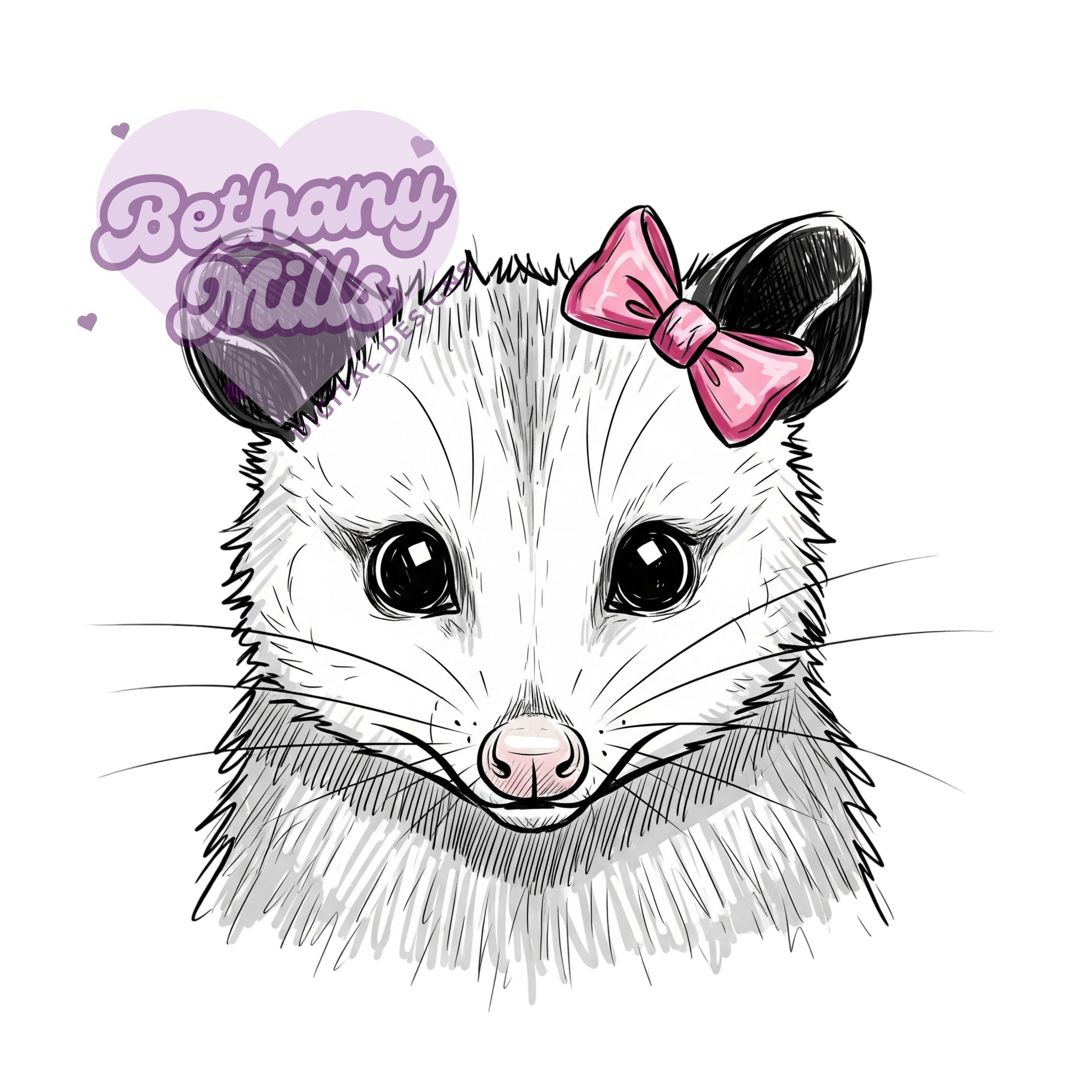 High on My Bitin List Rabies Possum Design File - 300 DPI (back Design ...