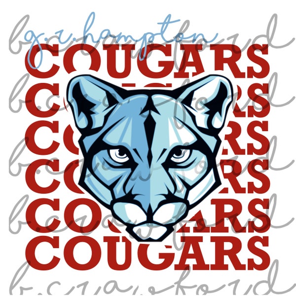 GR Hampton Cougars Sublimation Design- 300 DPI