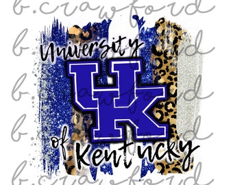 University of Kentucky Paint Strokes Sublimation Design- 300 DPI