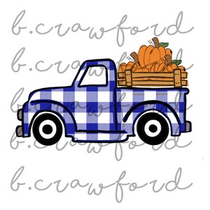 Pumpkin Patch Truck Sublimation Design- 300 DPI